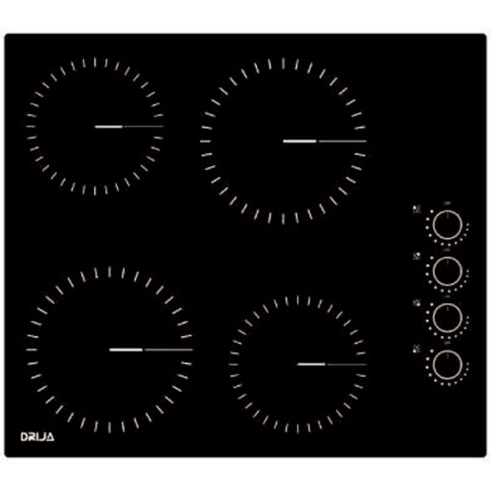 Cocina empotrable 4 quemadores eléctrica 58.4 cm (24") BARI 60 ELECT Drija