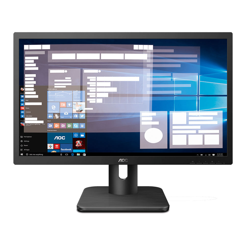MONITOR AOC 19.5" (49.53 cm) 20E1H / BLACK / 1600X900 / VGA - HDMI