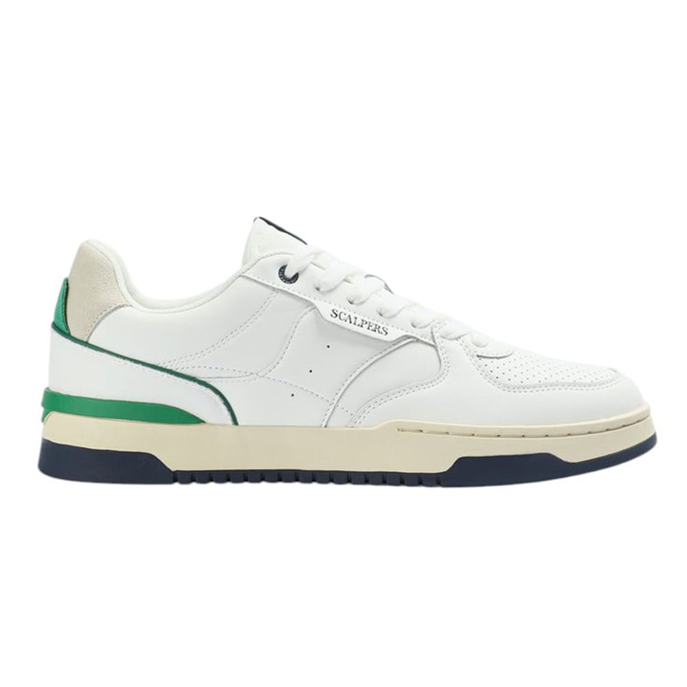 Zapato deportivo casual Scalpers blanco para hombre