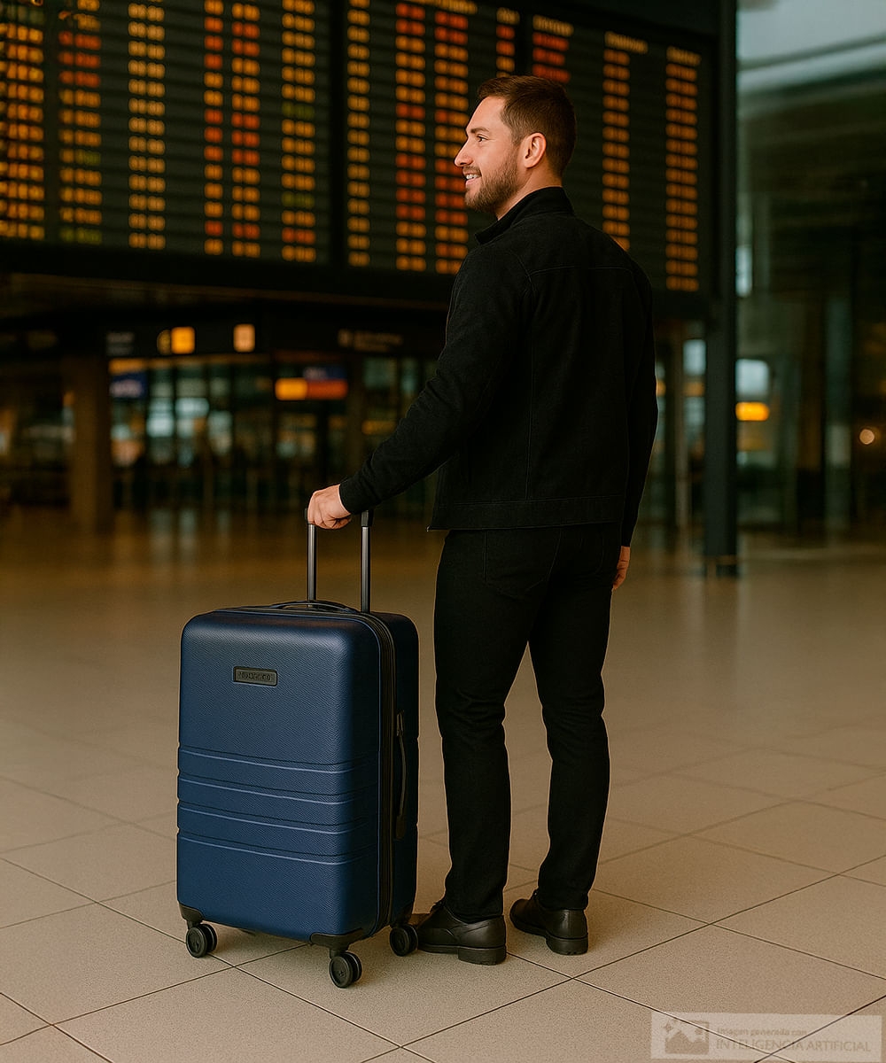 Maleta Swissbrand mediana clark azul navy