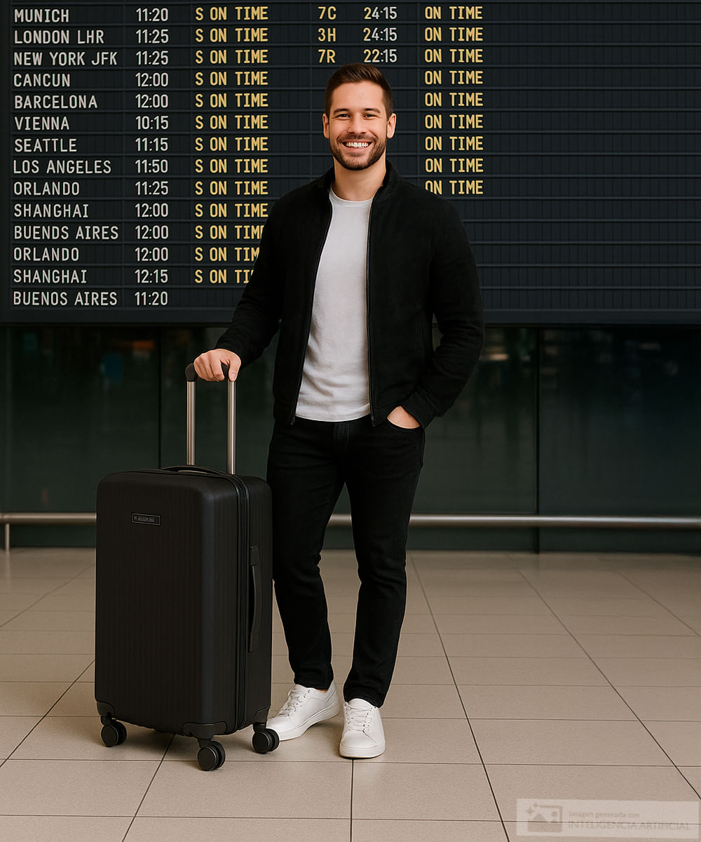 Maleta Swissbrand mediana riga 3.0 negra