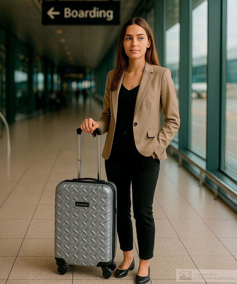 Maleta mediana Swissbrand Stuttgart gris