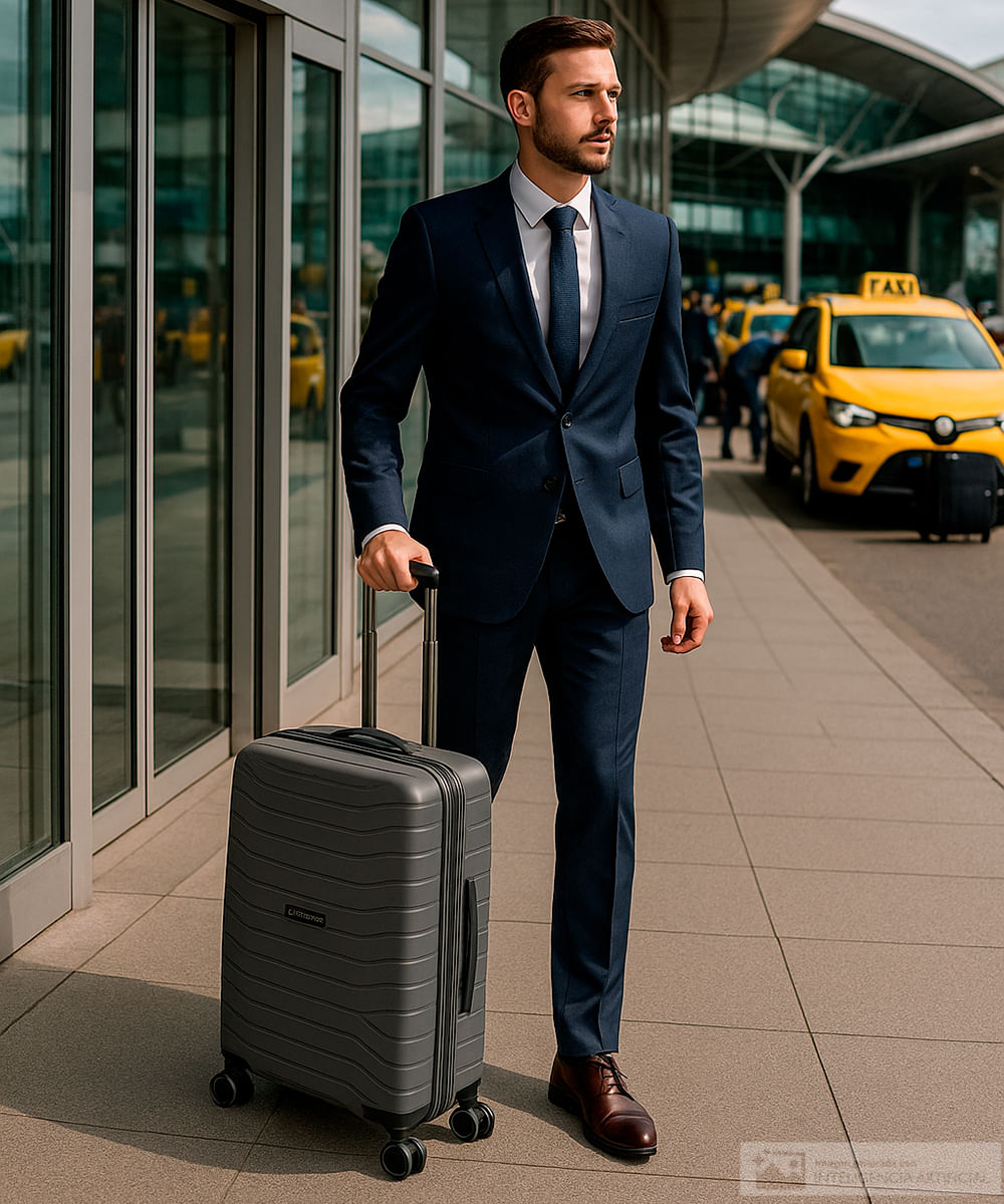 Maleta Swissbrand Eden pequeña color gris