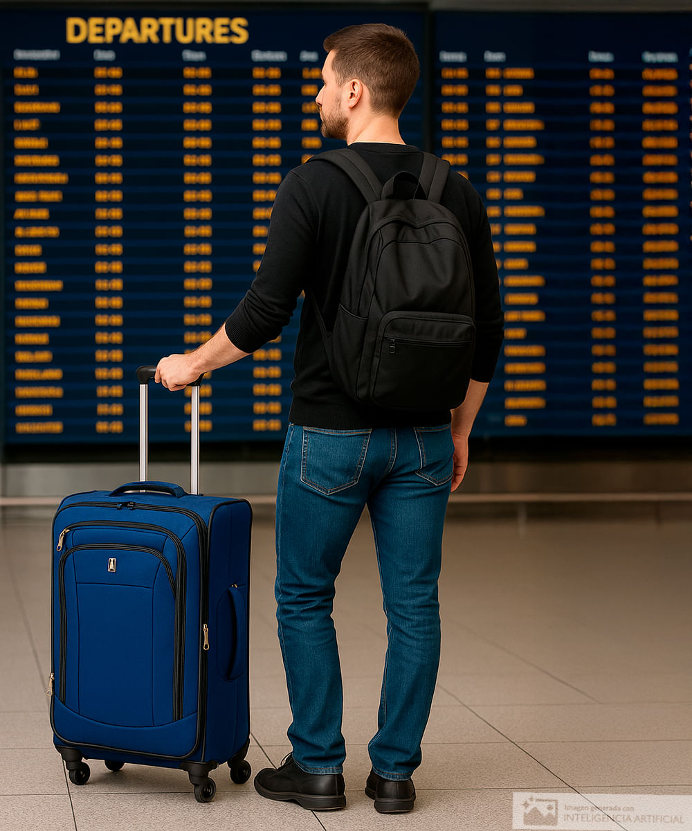 Maleta runway mediana travel pro azul