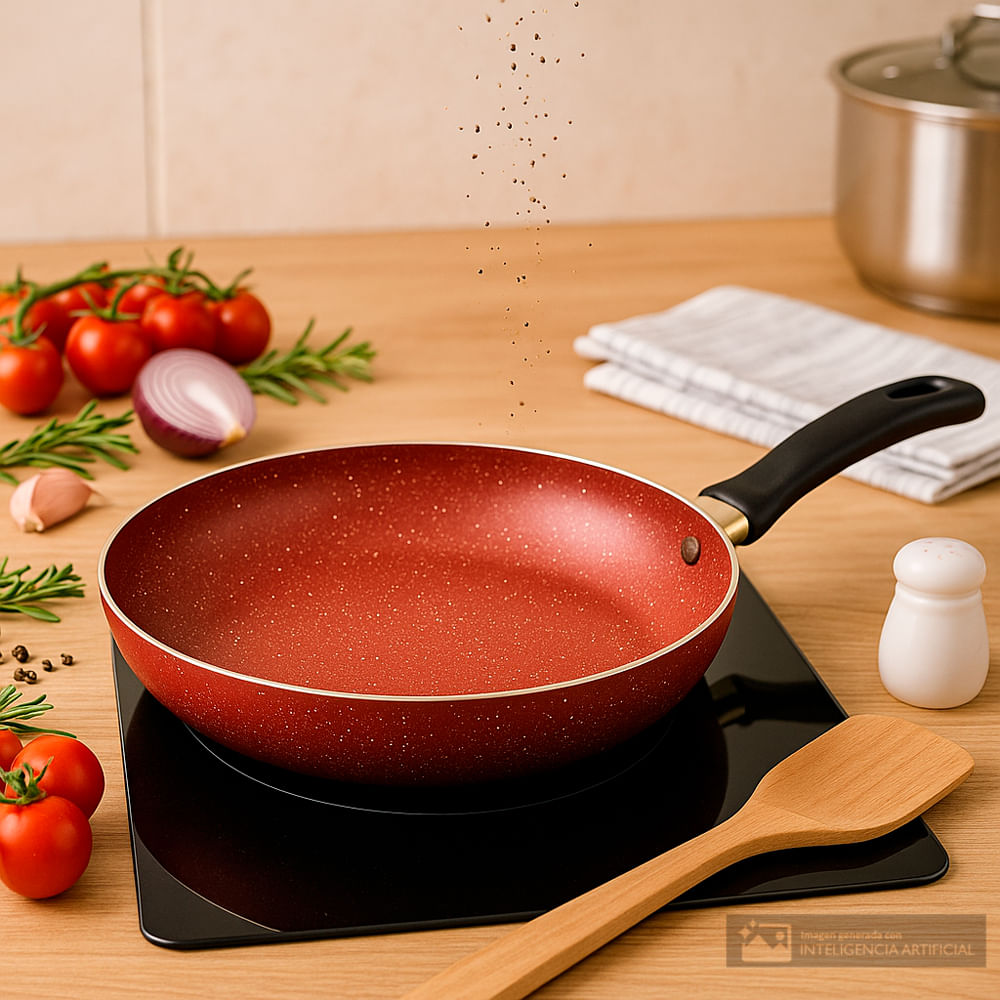 Sartén roja premium 24 cm
