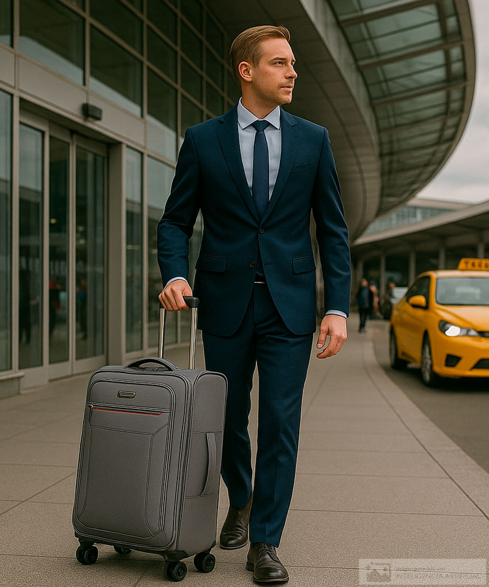 Maleta Swissbrand mediana Atlanta gris