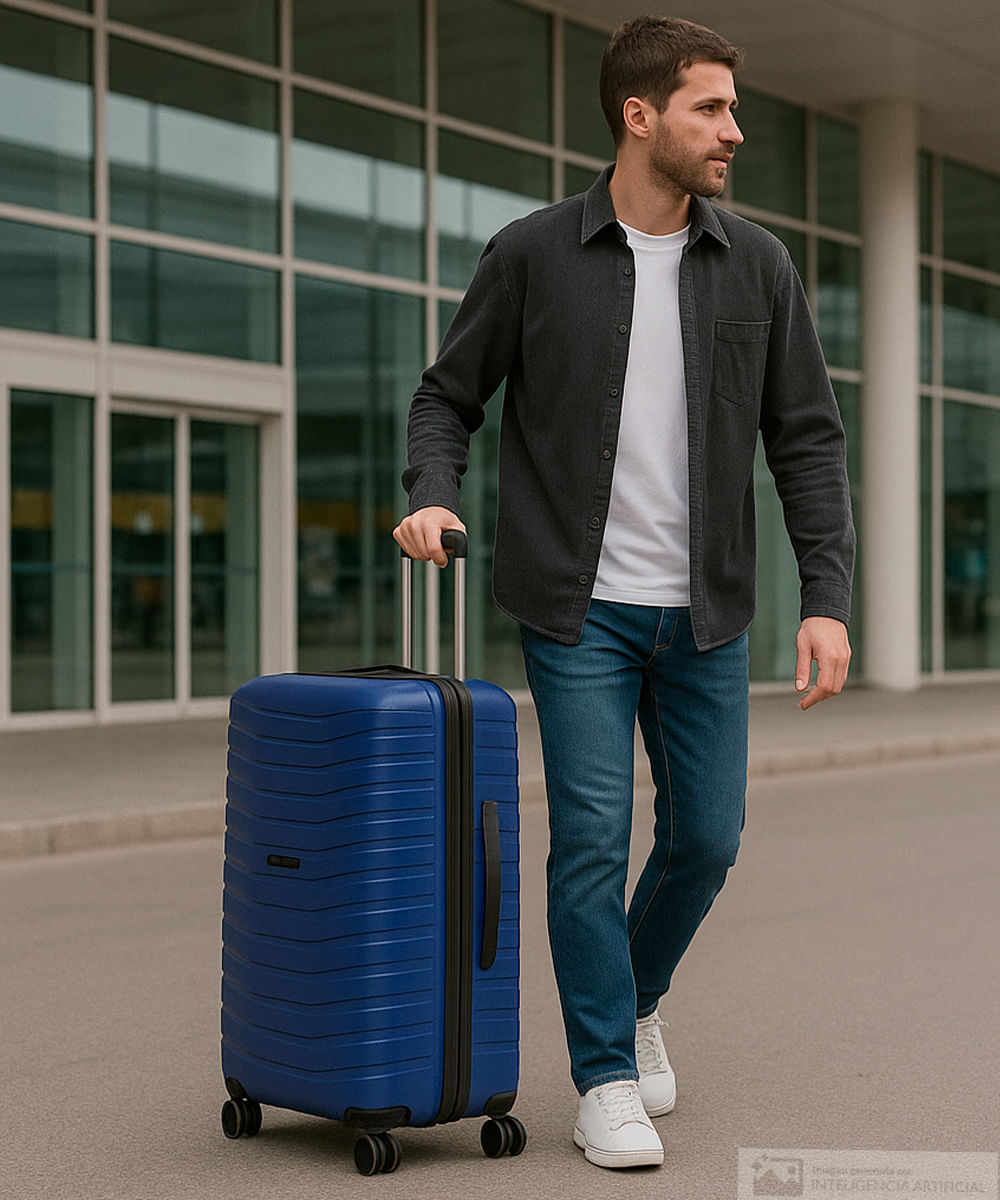 Maleta Swissbrand Askar mediana azul