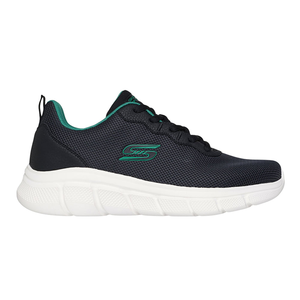 Zapato deportivo casual Skechers negro para hombre