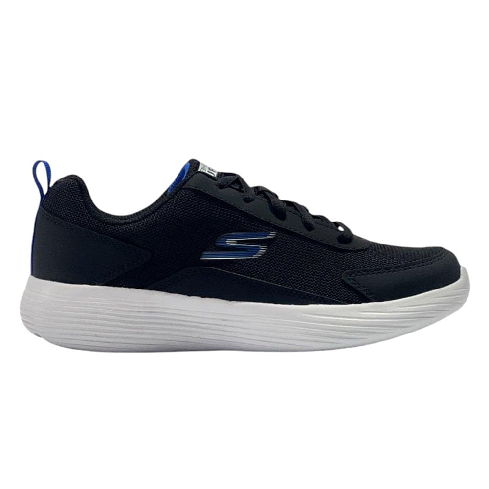 Zapato deportivo casual Skechers negro para niño
