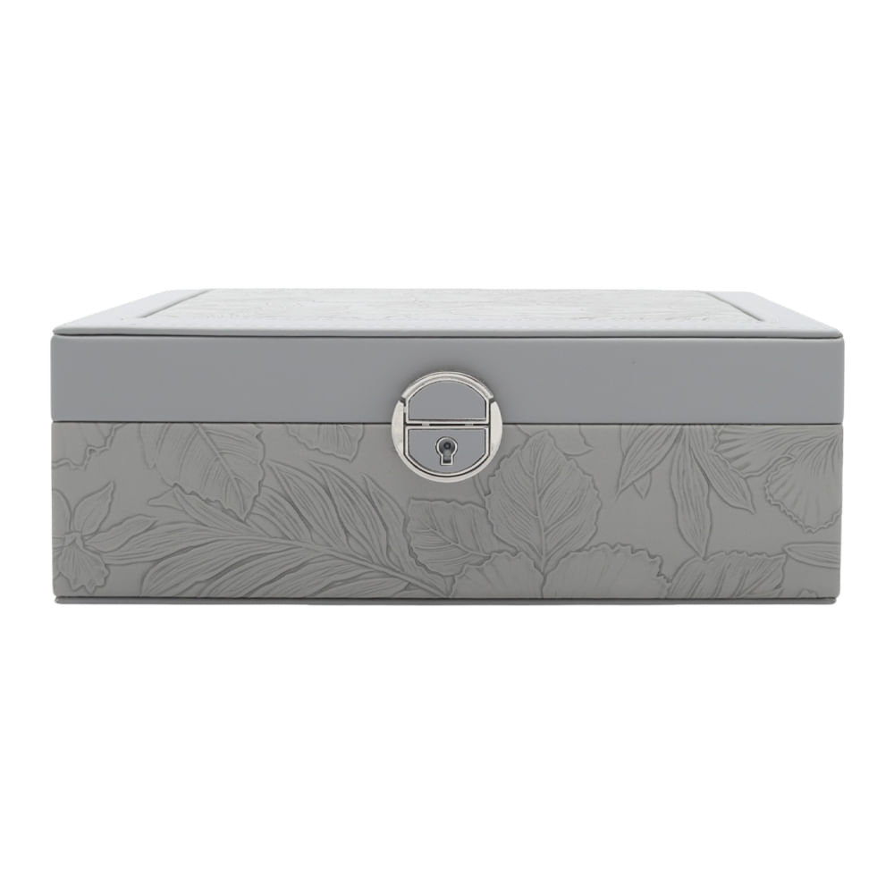 Joyero color surtido con tres niveles y espejo 9x25 cm (1 pieza)