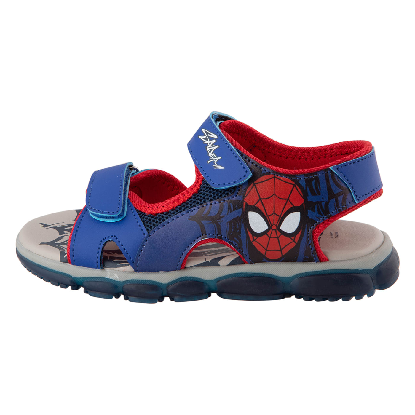 Sandalias con diseño de spiderman para niño pequeño