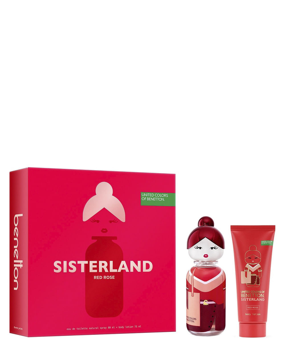 Set Benetton Sisterland Red Rose Eau de Toilette