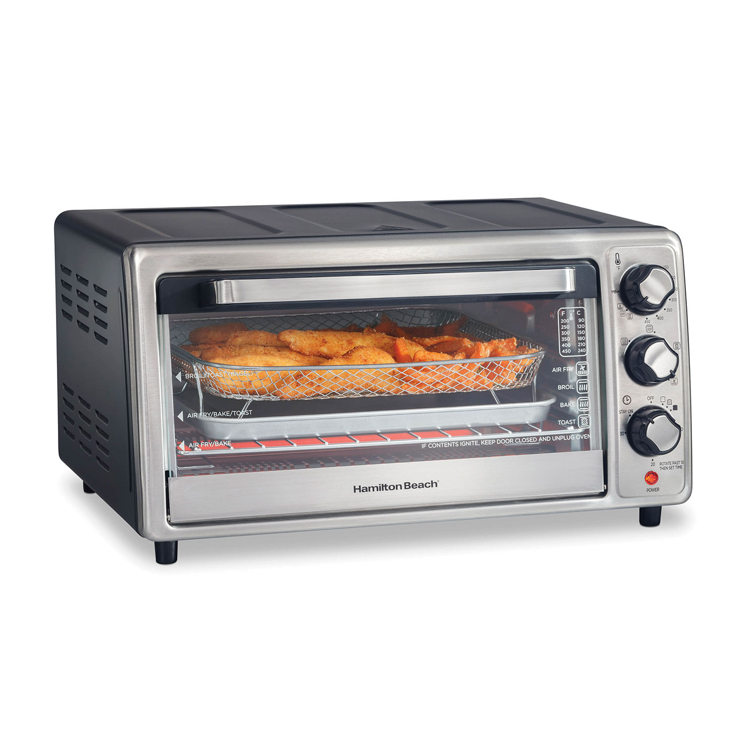 Horno tostador con Sure-Crisp Air Fryer acero inoxidable