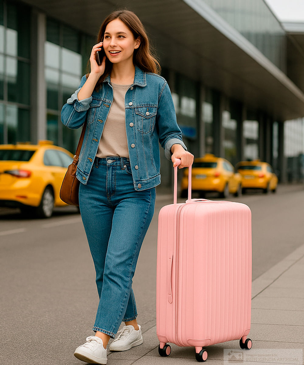 Maleta Swissbrand Narberth grande rosada