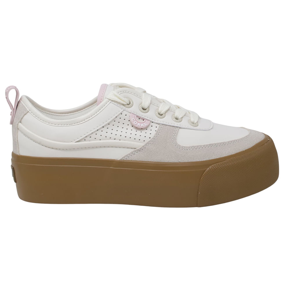 Zapato casual Coral color beige para mujer