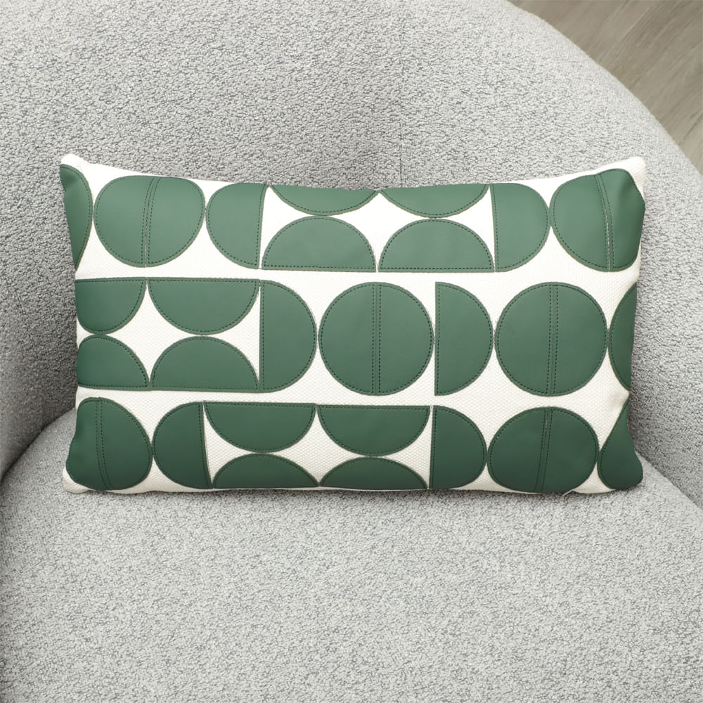 Cojín decorativo geométrico de poliéster 30x50 cm