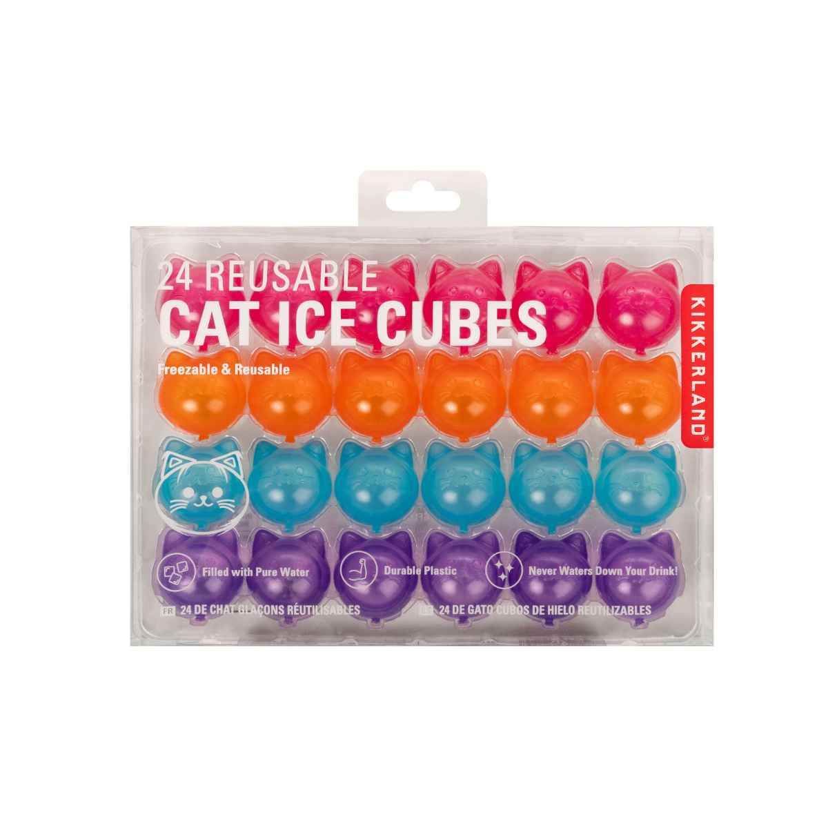 Cubos De Hielo Reusable Cat Ice Cubes Set 24