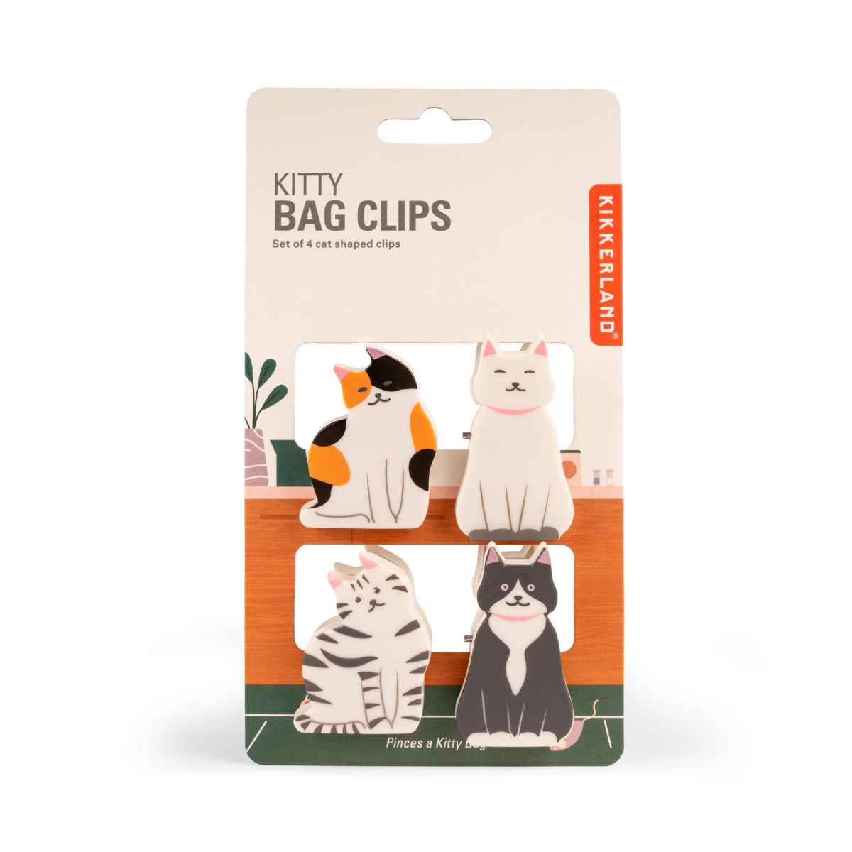 Set 4 Prensas Para Bolsas Kitty (Bc50)