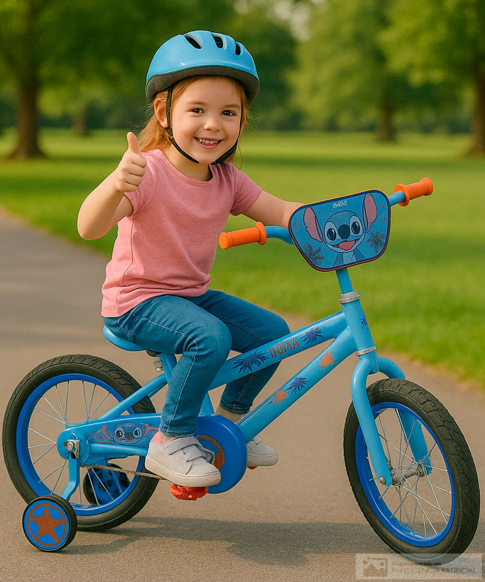 Bicicleta Foster 16" Stitch deluxe (4 - 5 años)