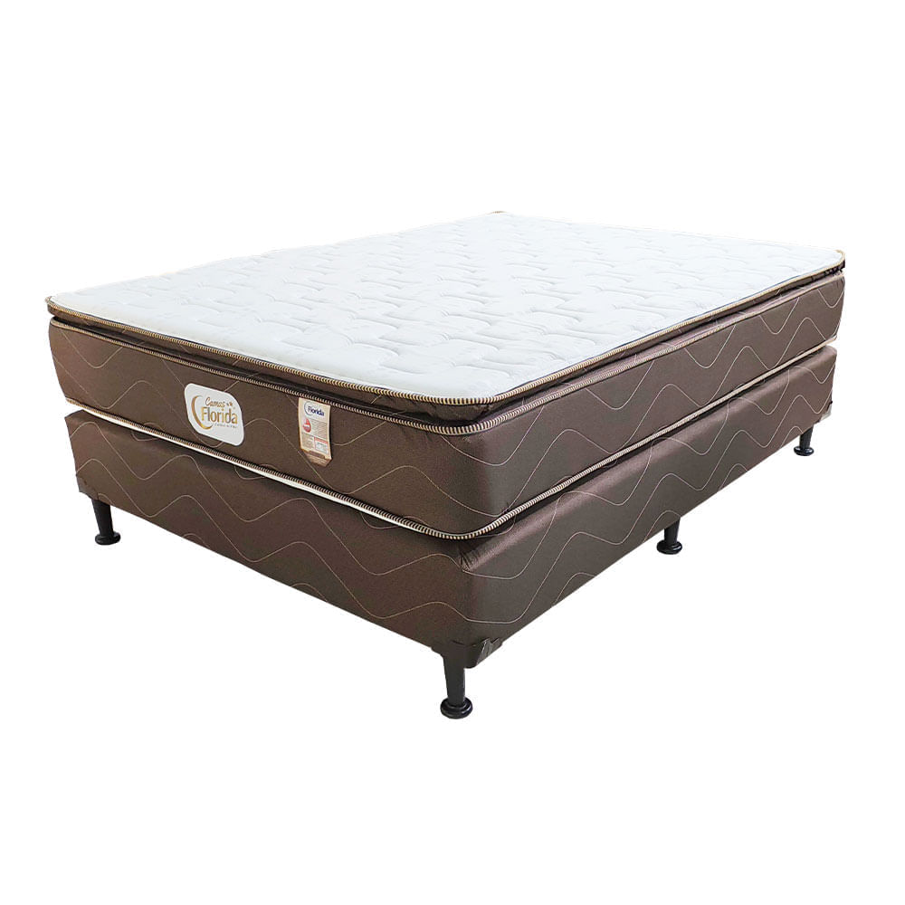 Cama Florida Comfort Medio Base Acolchonada - Eternity