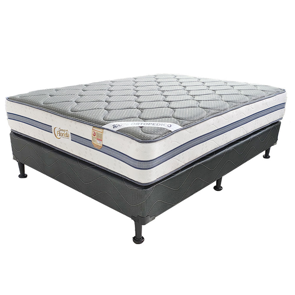 Cama Florida Ortopedica Comfort Firme Base Acolchonada - Sweet Time