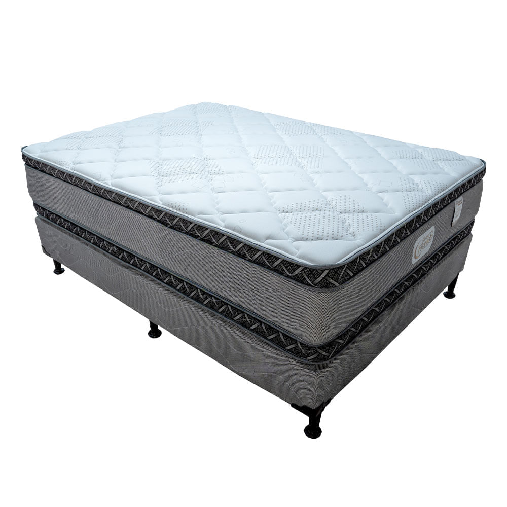 Cama Florida Soporte Semi Ortopedico Comfort Firme Base Semi Acolchonada - Excepcional Doble Euro