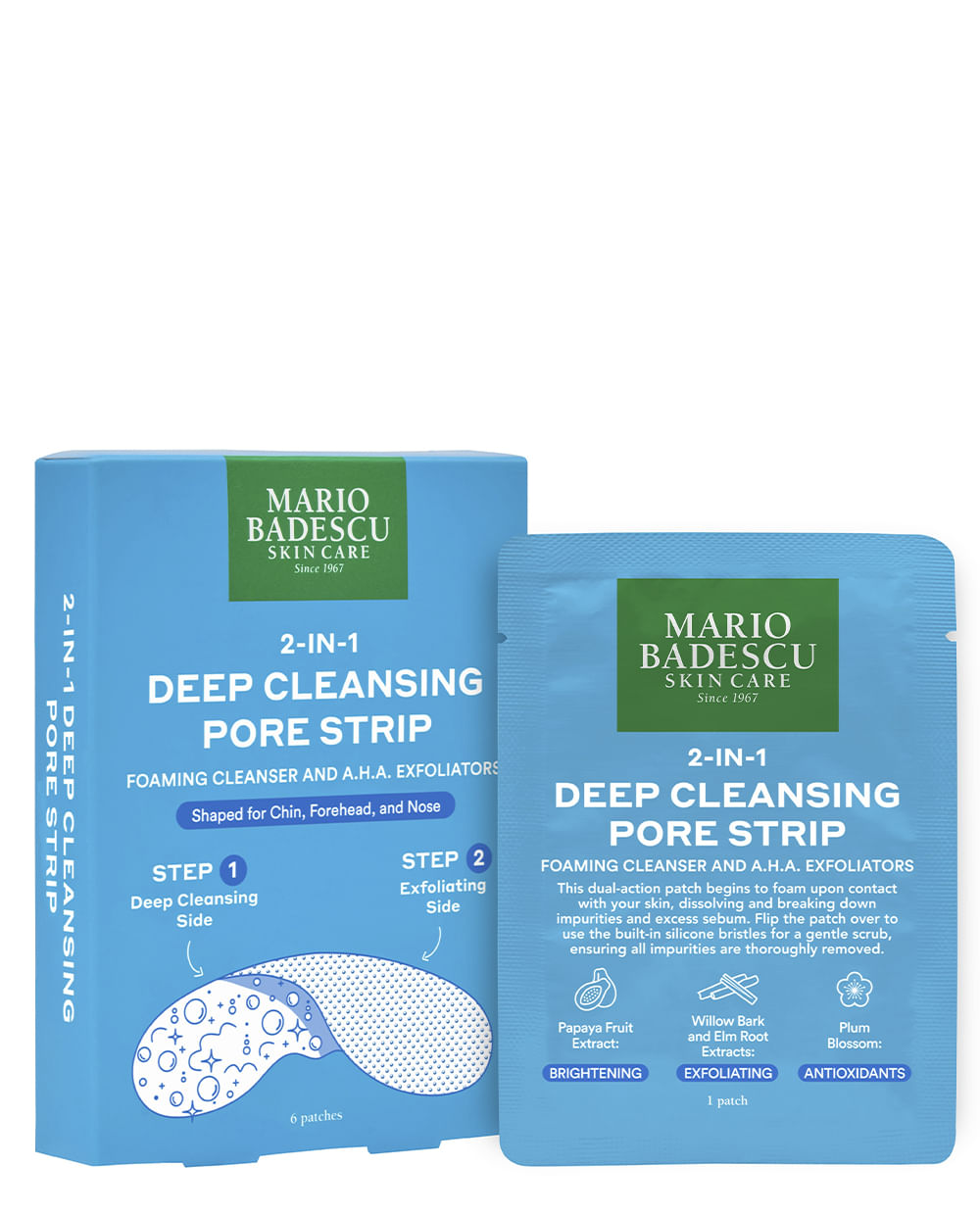2-in 1 Deep Cleansing Pore Strips - 6 Unidades