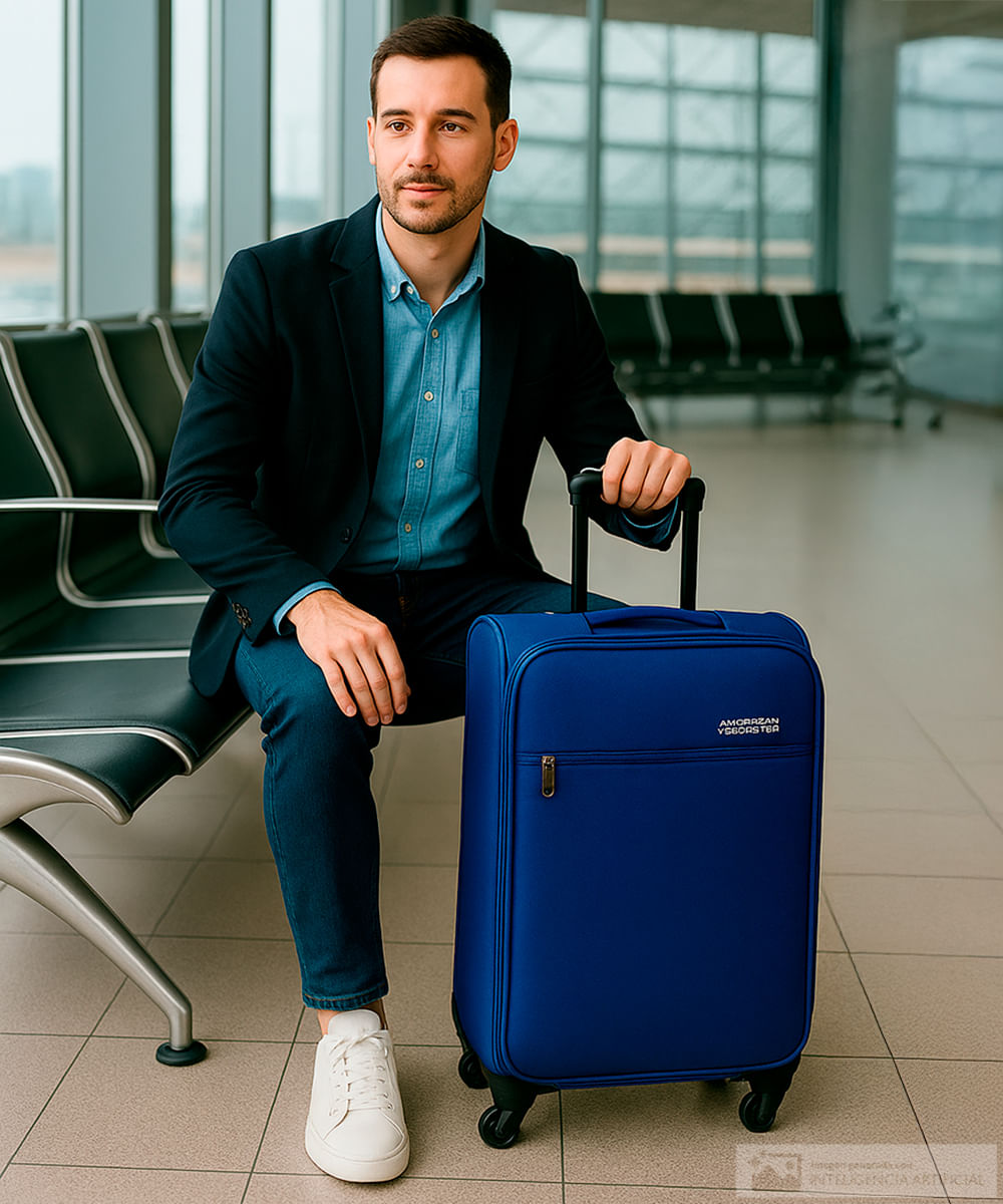 Maleta mediana American Tourister Frankfurt azul