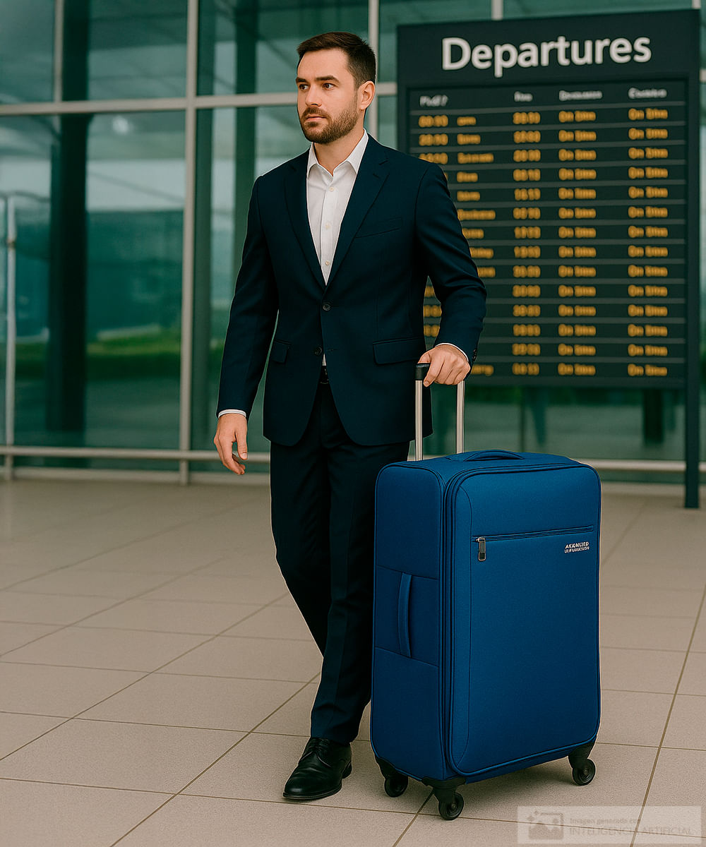 Maleta grande American Tourister Frankfurt azul