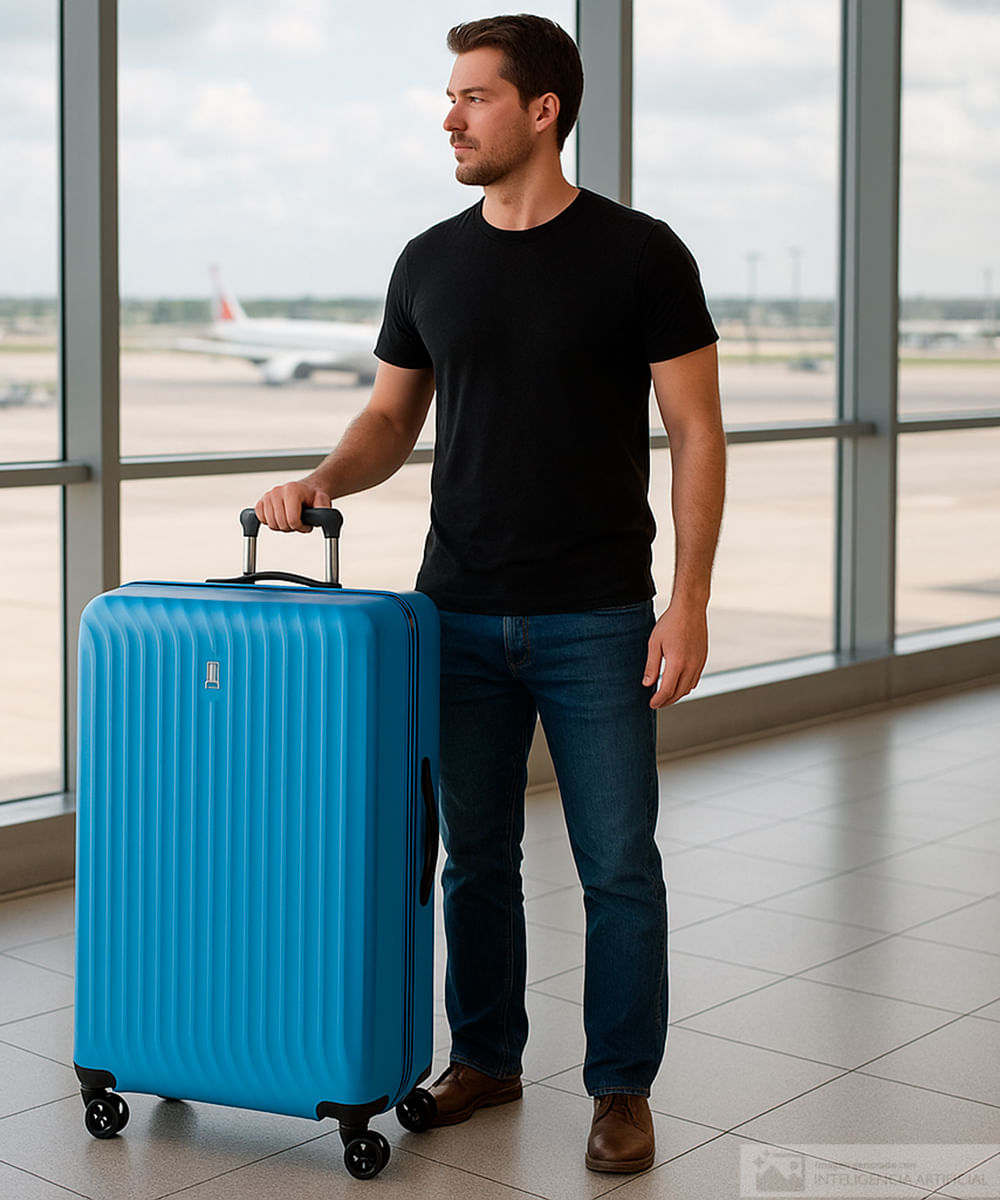 Maleta grande Travel Pro azul