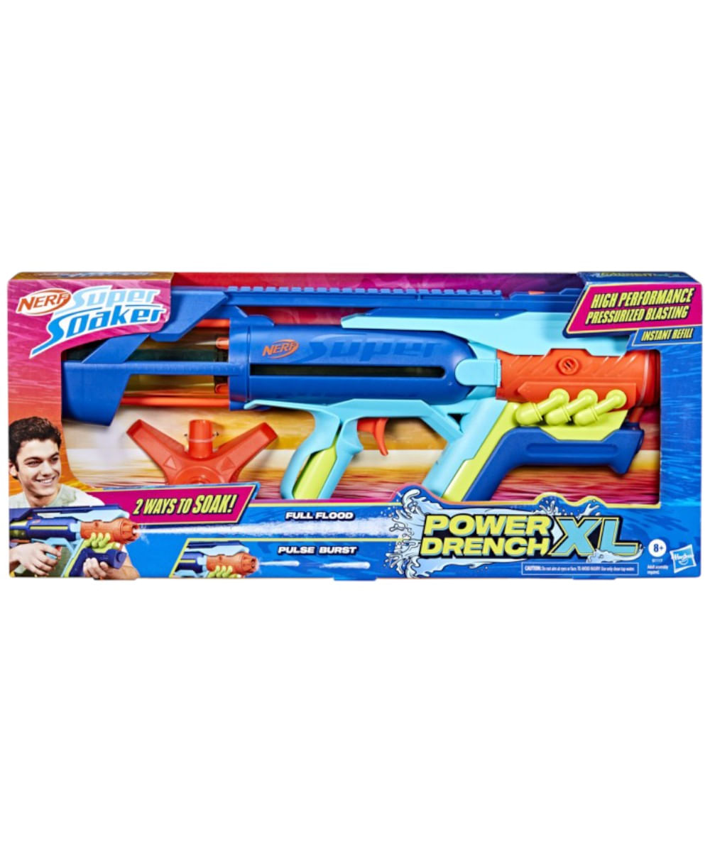 Lanzador Nerf Super Soaker Agua Power Drench Xl