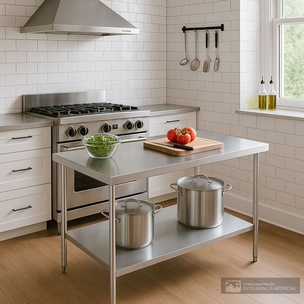 Mesa centro acero inoxidable  tss3-2448