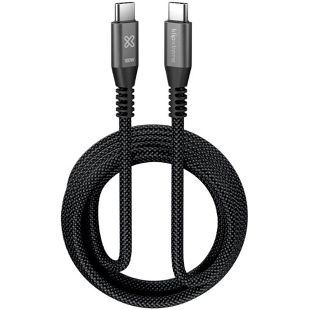 Cable trenzado USB-C a USB-C PowerGo 100W 3mt