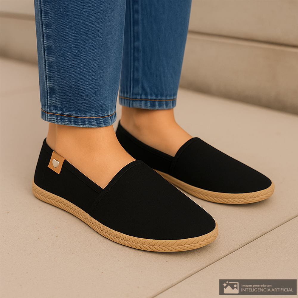 Zapato casual Orange color negro para mujer
