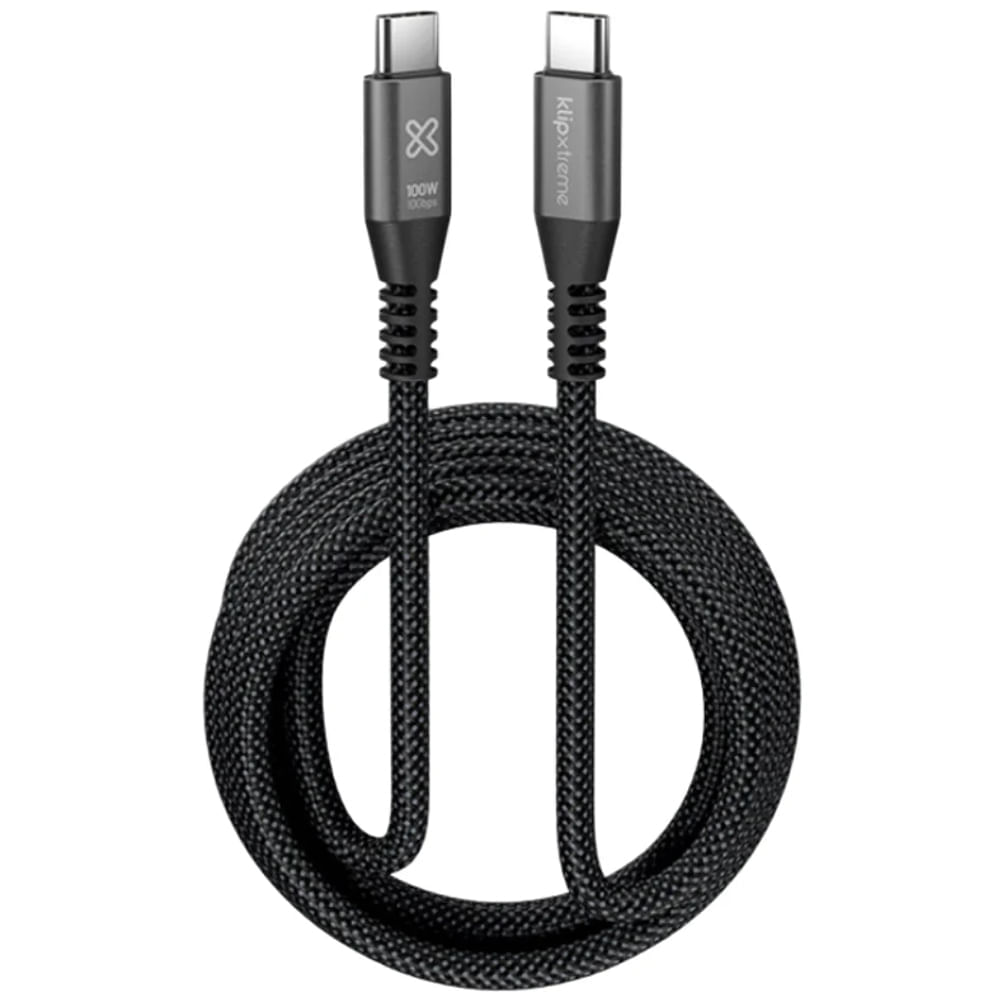 Cable trenzado USB-C a USB-C PowerGo 100W 3mt