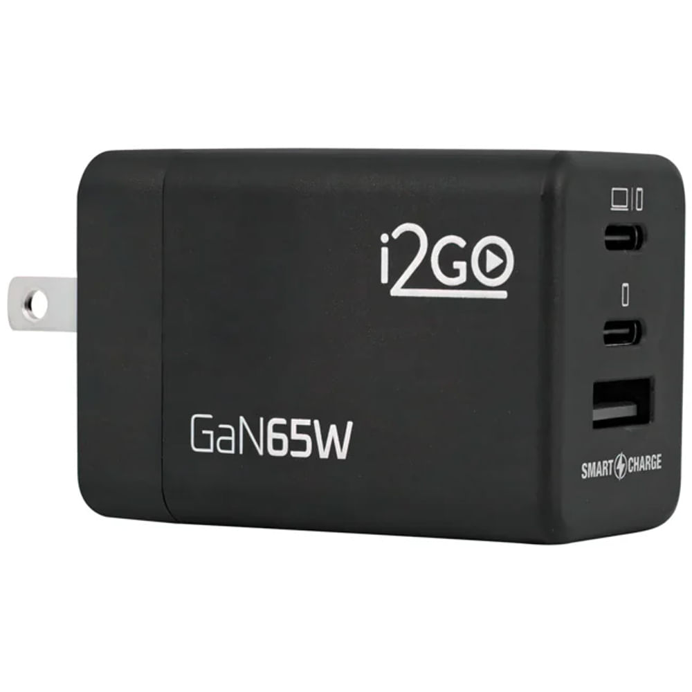 Cargador I2GO USB-C + USB-A 65 Watts
