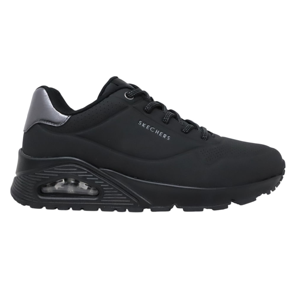 Zapato casual Skechers negro para mujer