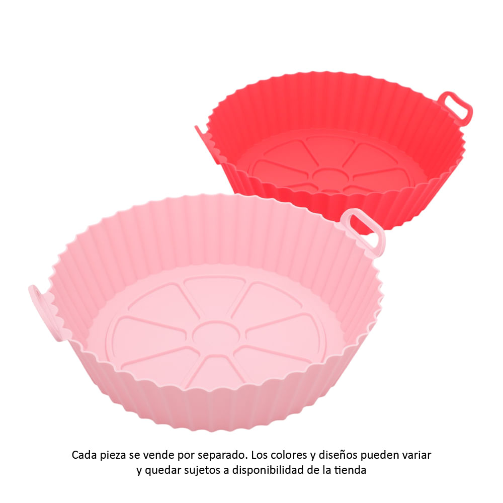 Bandeja surtida de silicón para freidora de aire 22 cm (1 pieza)