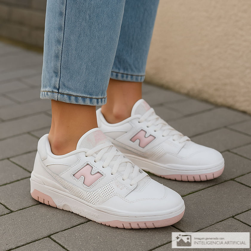 Zapato New Balance 550 casual blanco para mujer