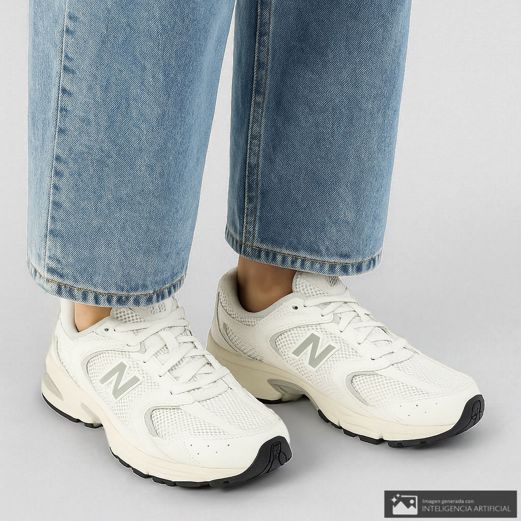 Zapato New Balance 530 casual beige para mujer