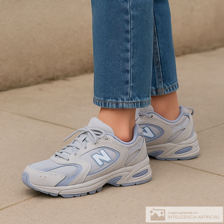 Zapato New Balance 530 casual gris para mujer