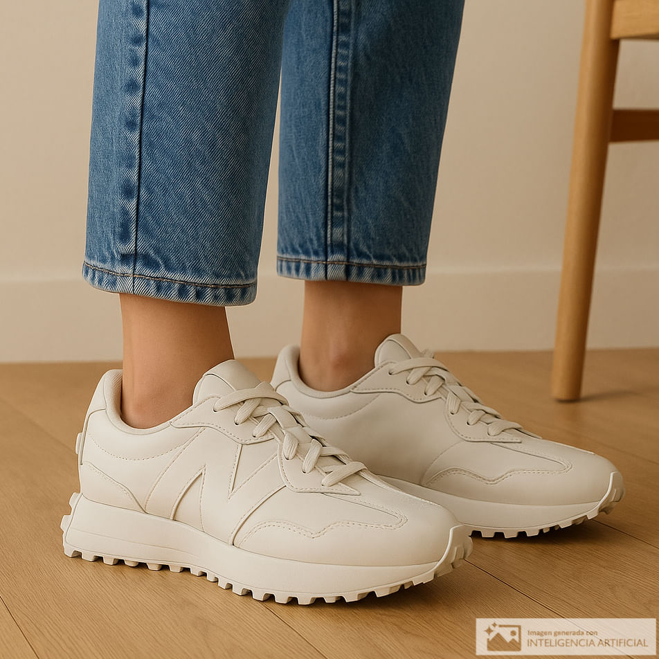 Zapato New Balance 327 casual gris para mujer