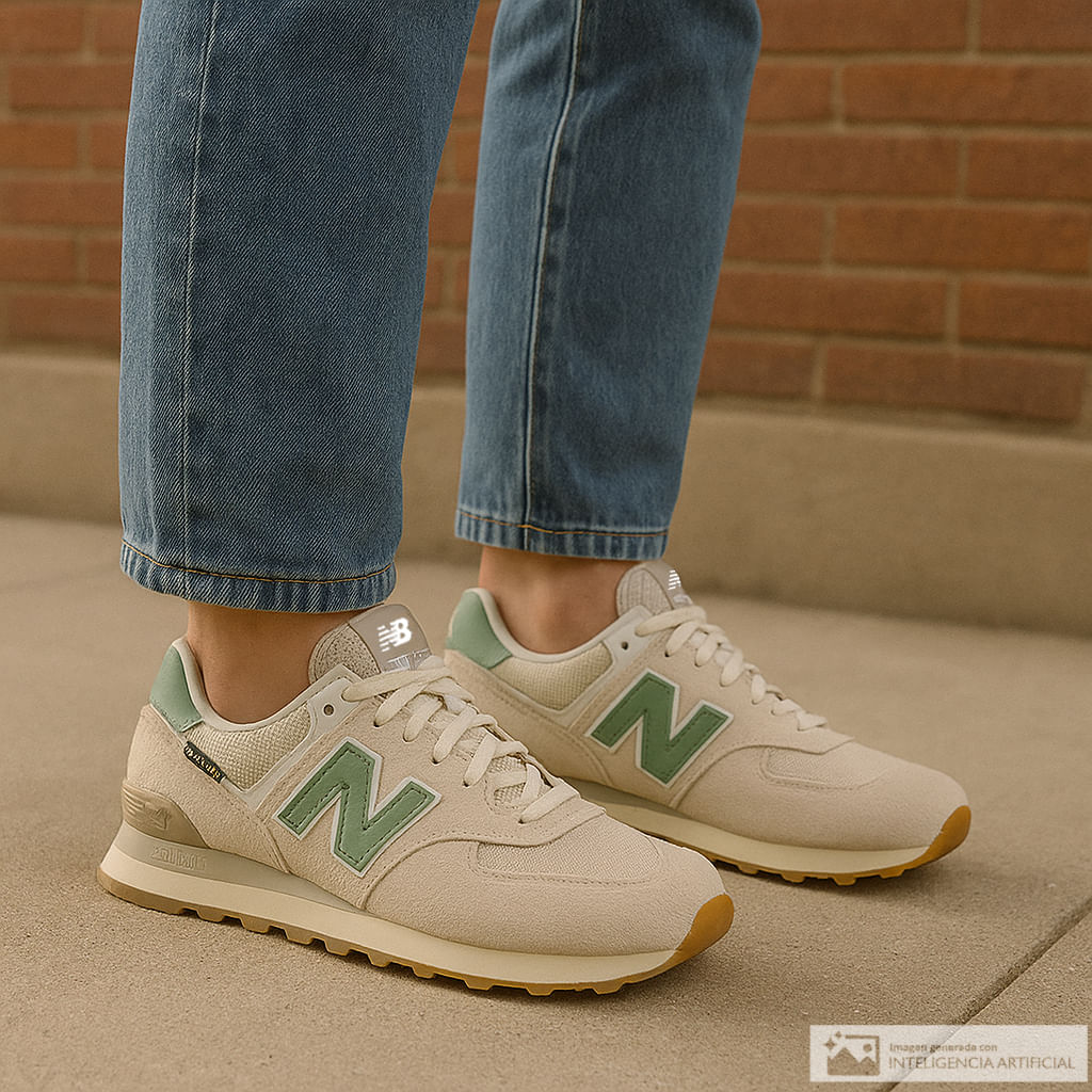 Zapato New Balance 574 Classics deportivo casual blanco para hombre