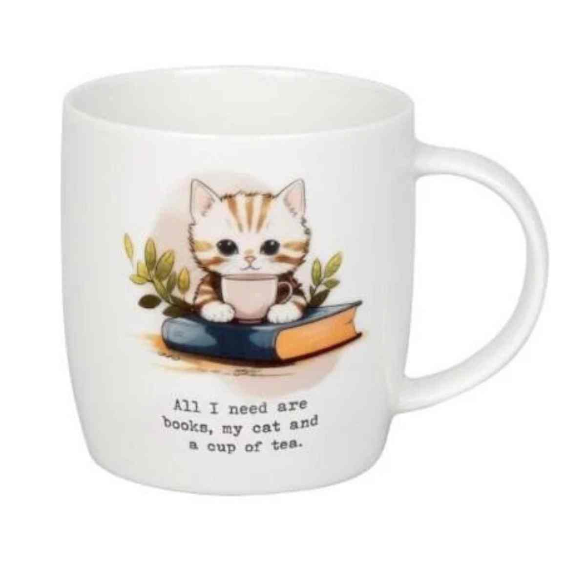Taza Mug Books Cat & Tea (11 7 275 2911)