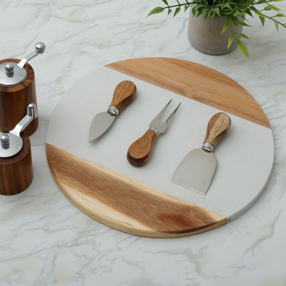 Tabla redonda para quesos 30 cm