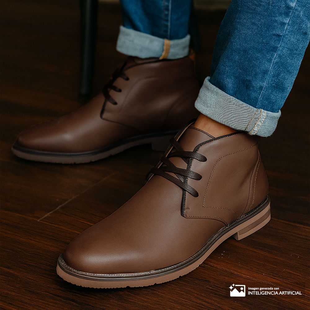 Bota casual Unexpected café para hombre