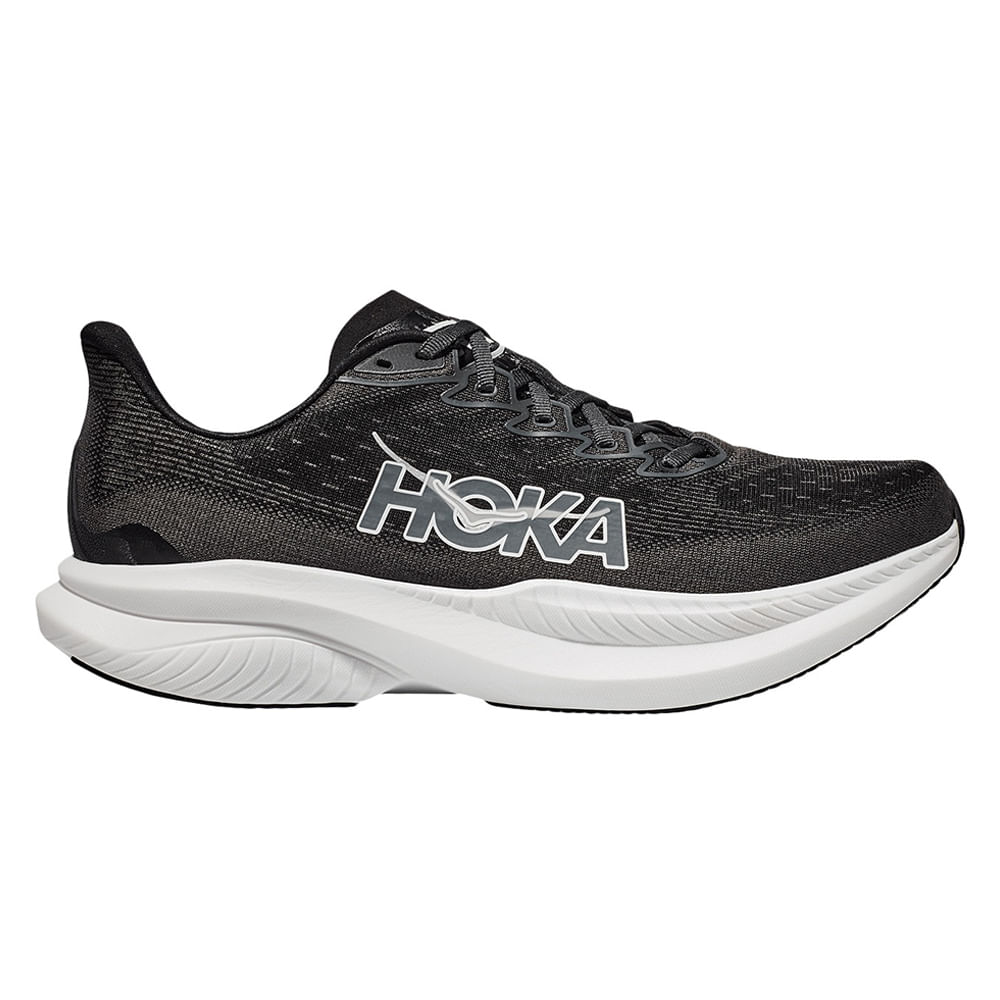 Zapato deportivo running Hoka Mach 6 color negro para mujer