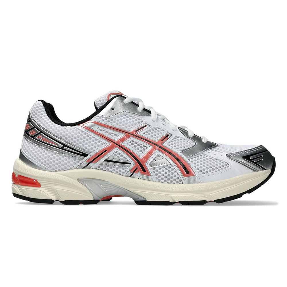 Zapato deportivo Asics Gel-1130 color blanco/rojo para mujer