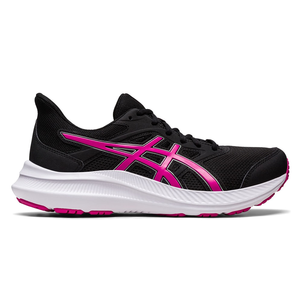 Zapato deportivo running Asics Jolt 4 color negro/rosa para mujer