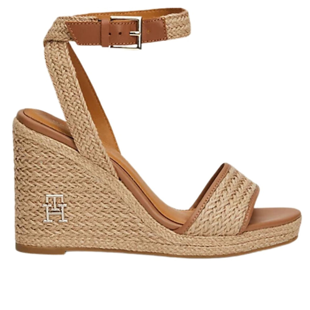 Sandalia casual Tommy Hilfiger Rope color beige para mujer